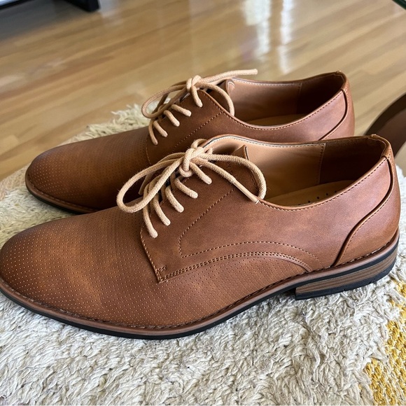 Perry Ellis Brown Leather Men's Shoes Size 9.5 US - Picture 4 of 7